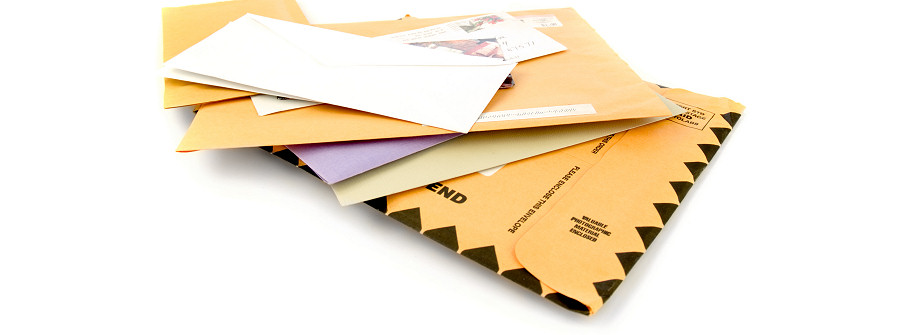Letters arriving at an expost mailboxes near Bristol